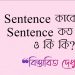 Sentence কাকে বলে? কত প্রকার? কি কি?
